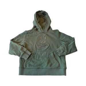 Psycho Bunny Kids Pacific Chenille Hoodie Small‎ 7/8 In Laurel Wreath $98